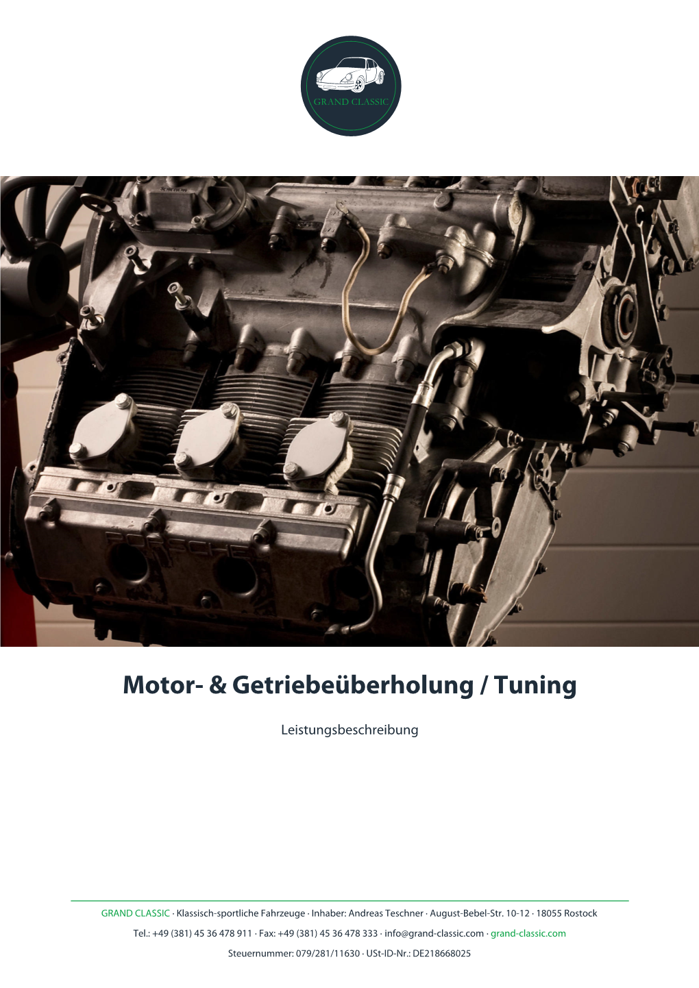 Motor- & Getriebeüberholung / Tuning
