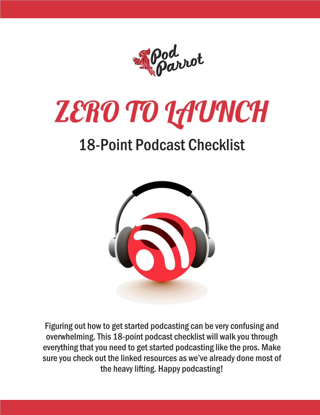 18-Point Podcast Checklist