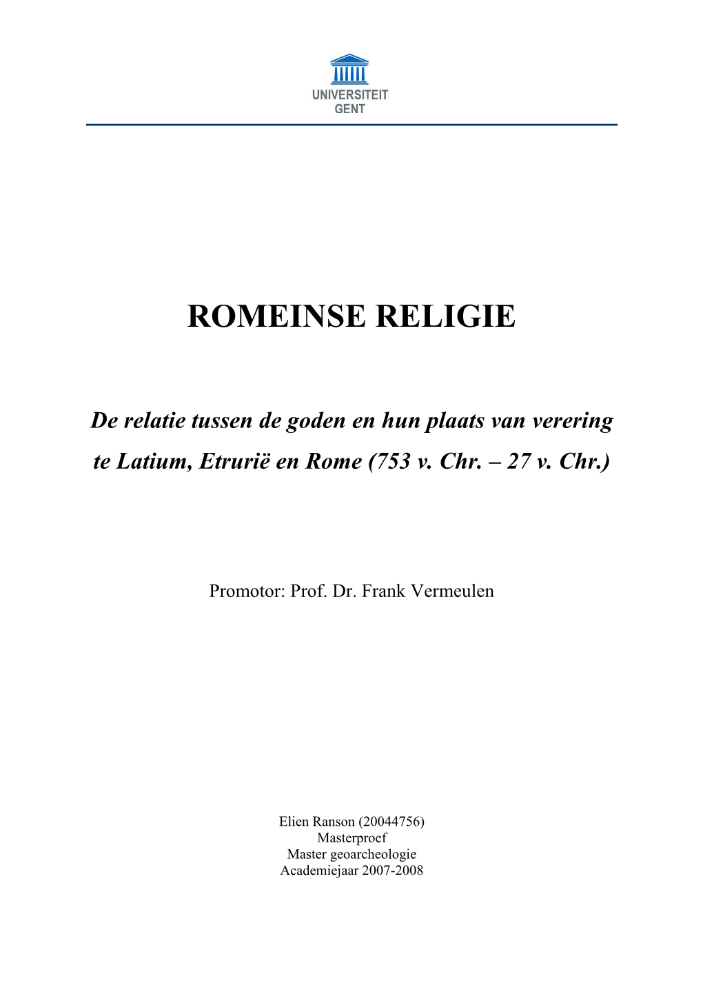 Romeinse Religie