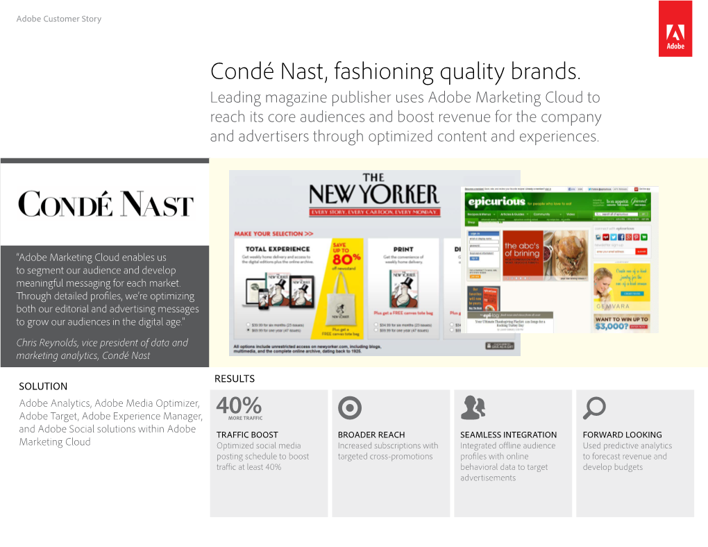 Condé Nast and Adobe