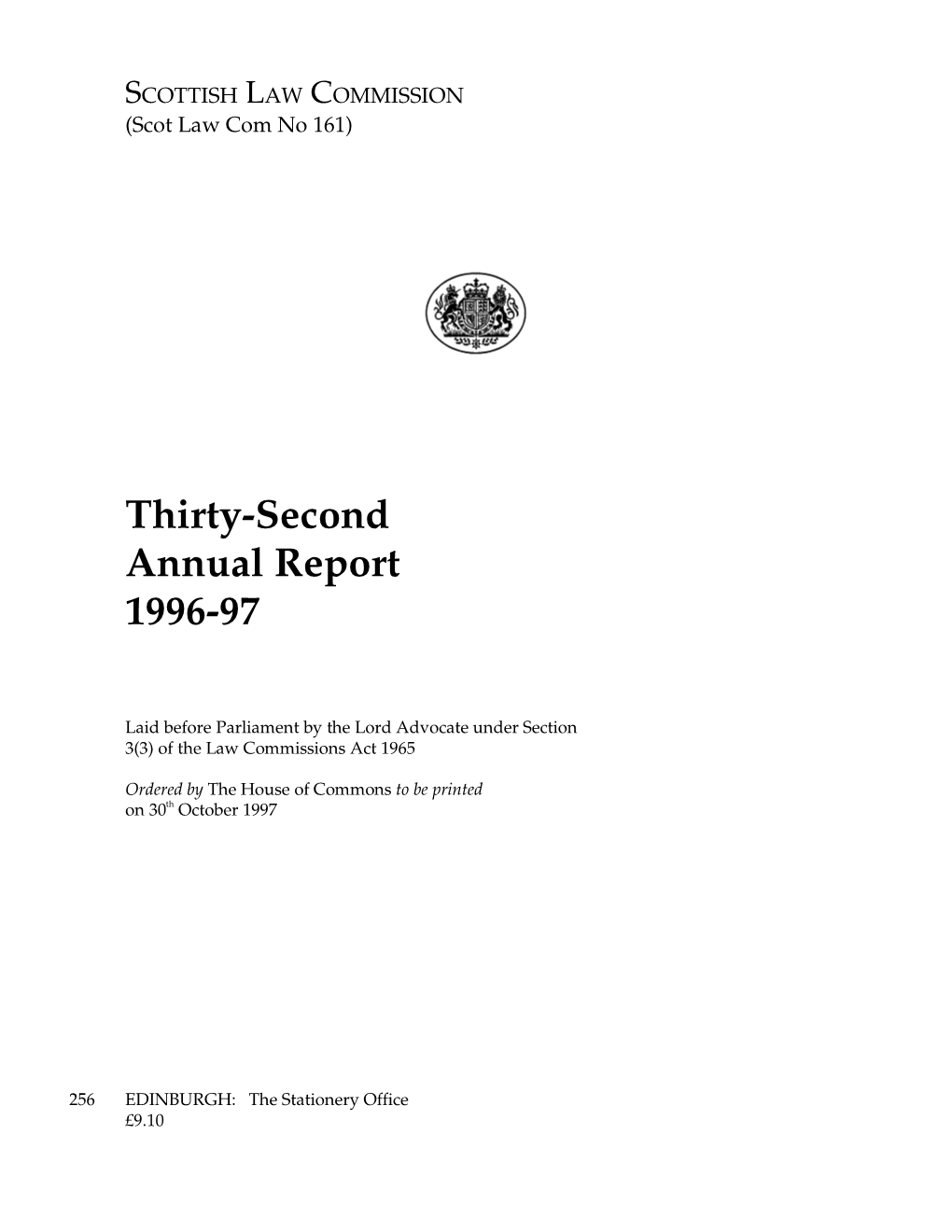 Thirty-Second Annual Report 1996-97