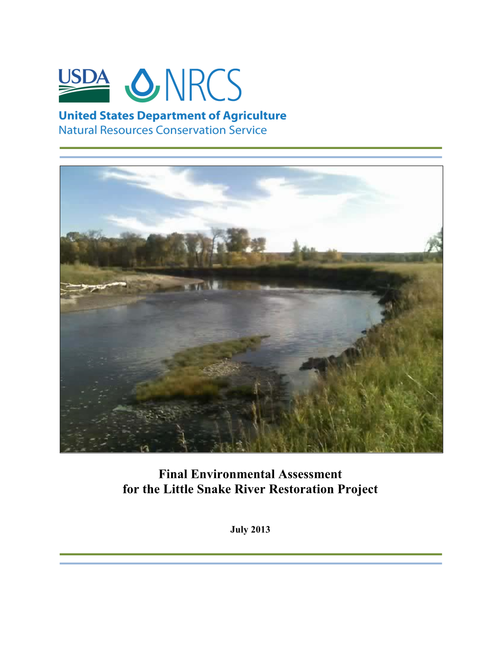 Final Environmental Assessment for the Little Snake River Restoration Project