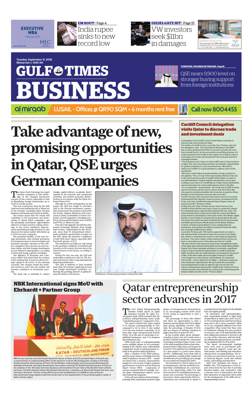 Take Advantage of New, Promising Opportunities in Qatar, QSE Urges