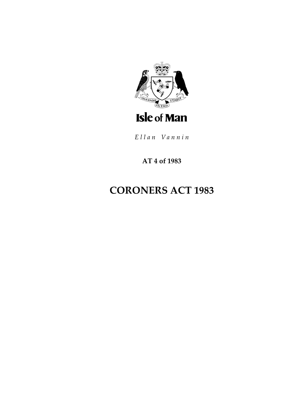 Coroners Act 1983