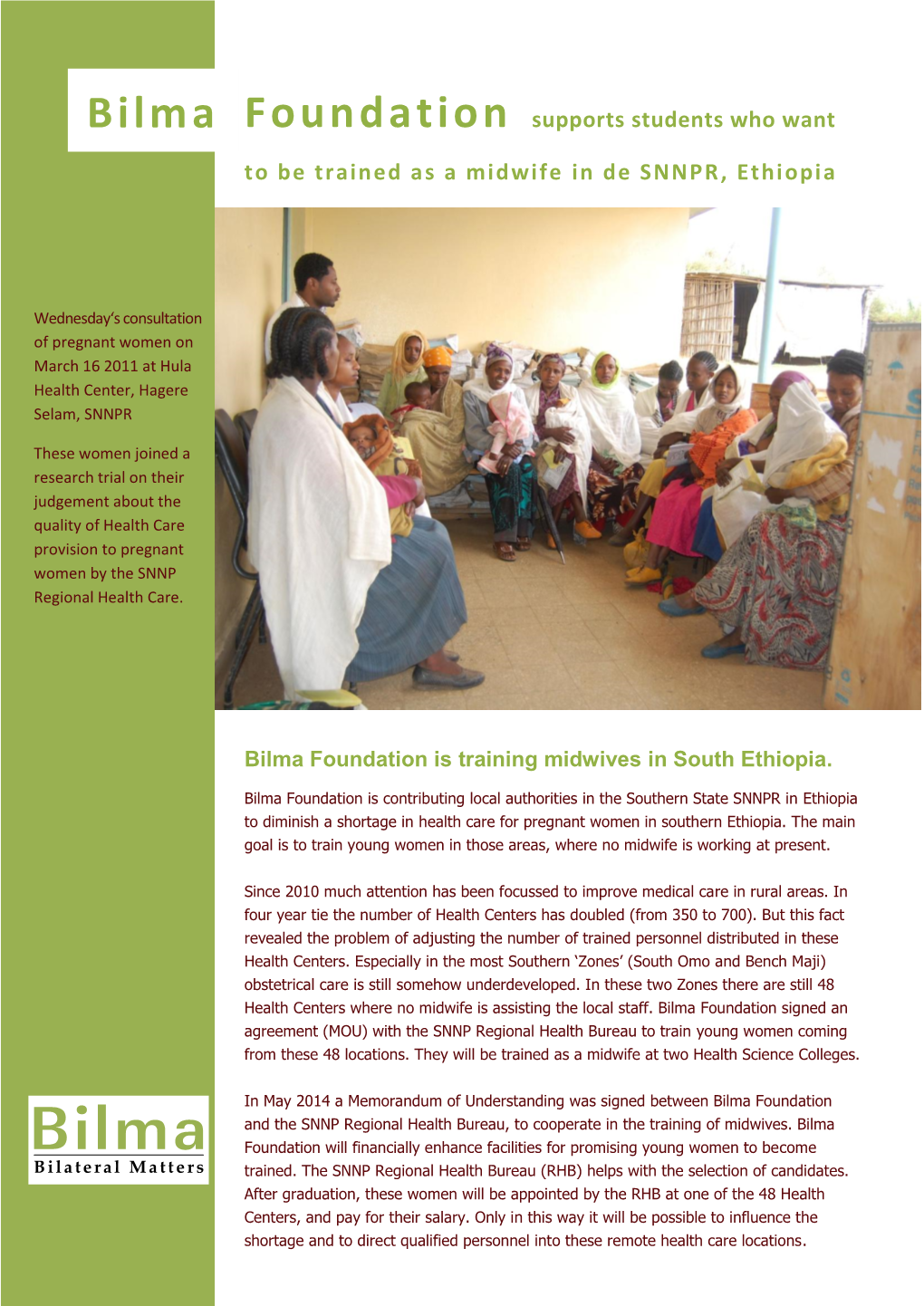 To Be Trained As a Midwife in De SNNPR, Ethiopia