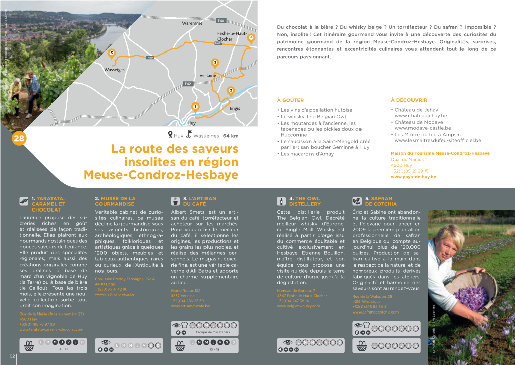 La Route Des Saveurs Insolites En Région Meuse-Condroz-Hesbaye
