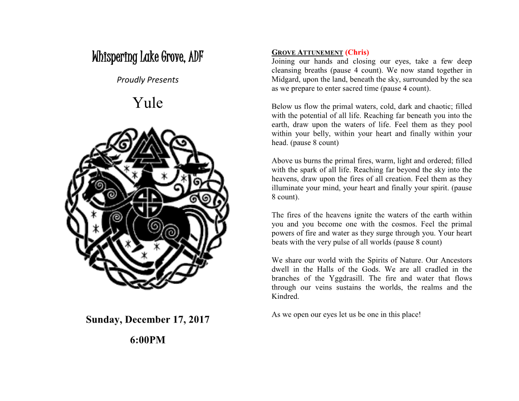 Yule 2017 – Odin and Frigga