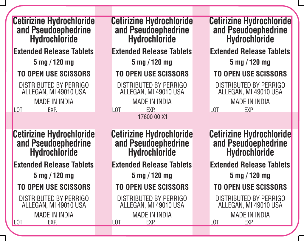 Cetirizine Hydrochloride and Pseudoephedrine Hydrochloride