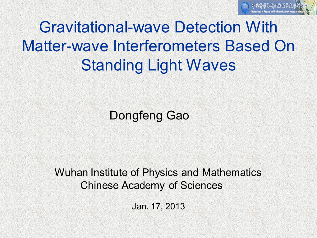 Gravitational-Wave Detection with Matter-Wave Interferometers Based on Standing Light Waves