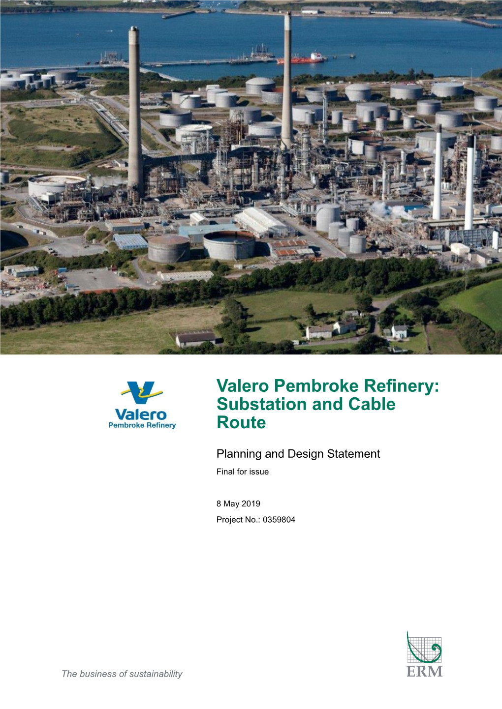 Valero Pembroke Refinery: Substation and Cable Route