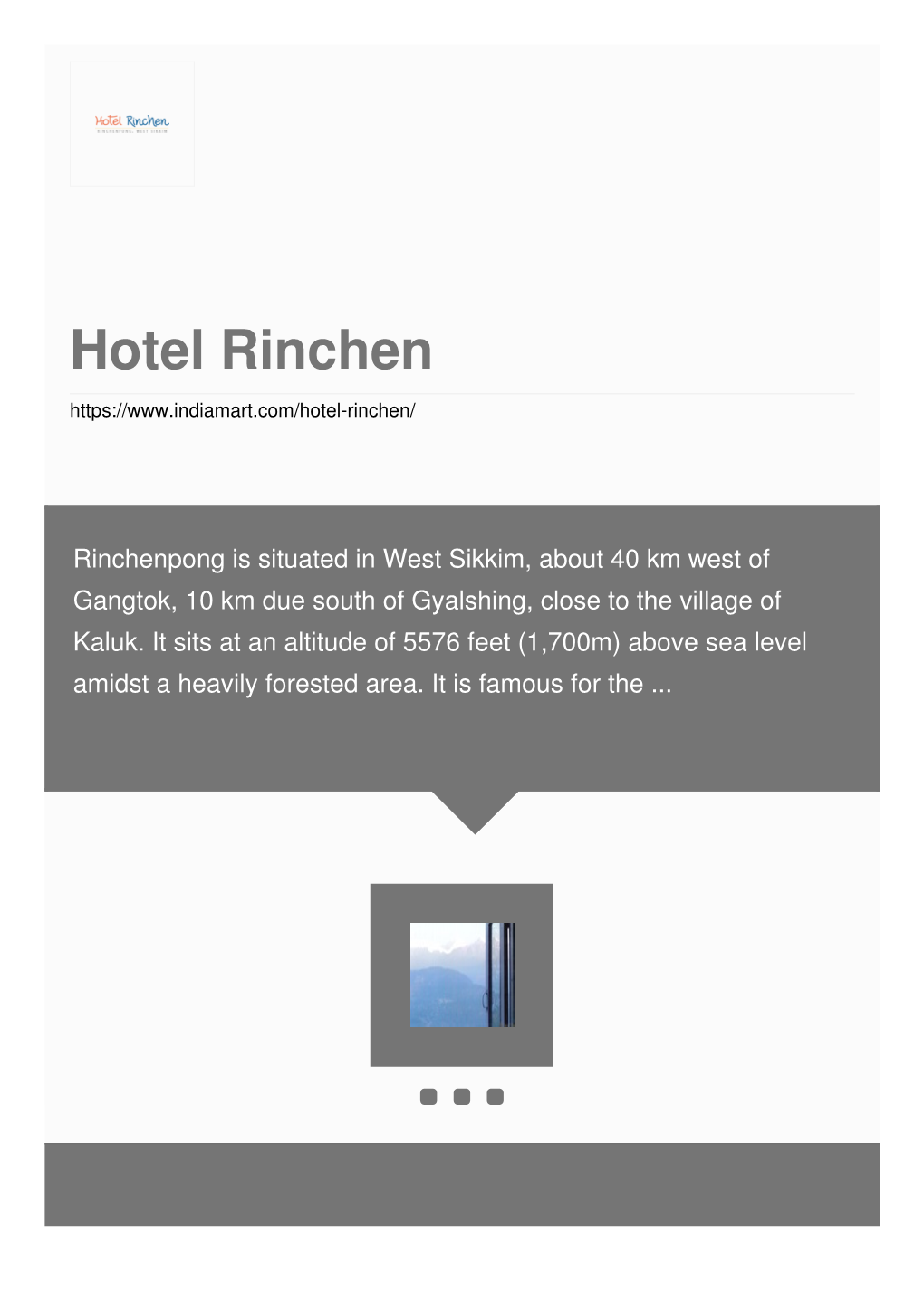 Hotel Rinchen