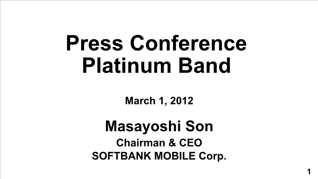 Press Conference Platinum Band