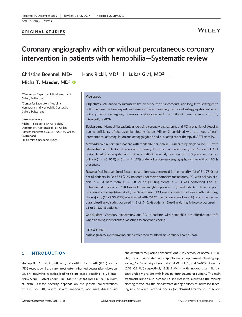 2017 Coronary Angiography Wi