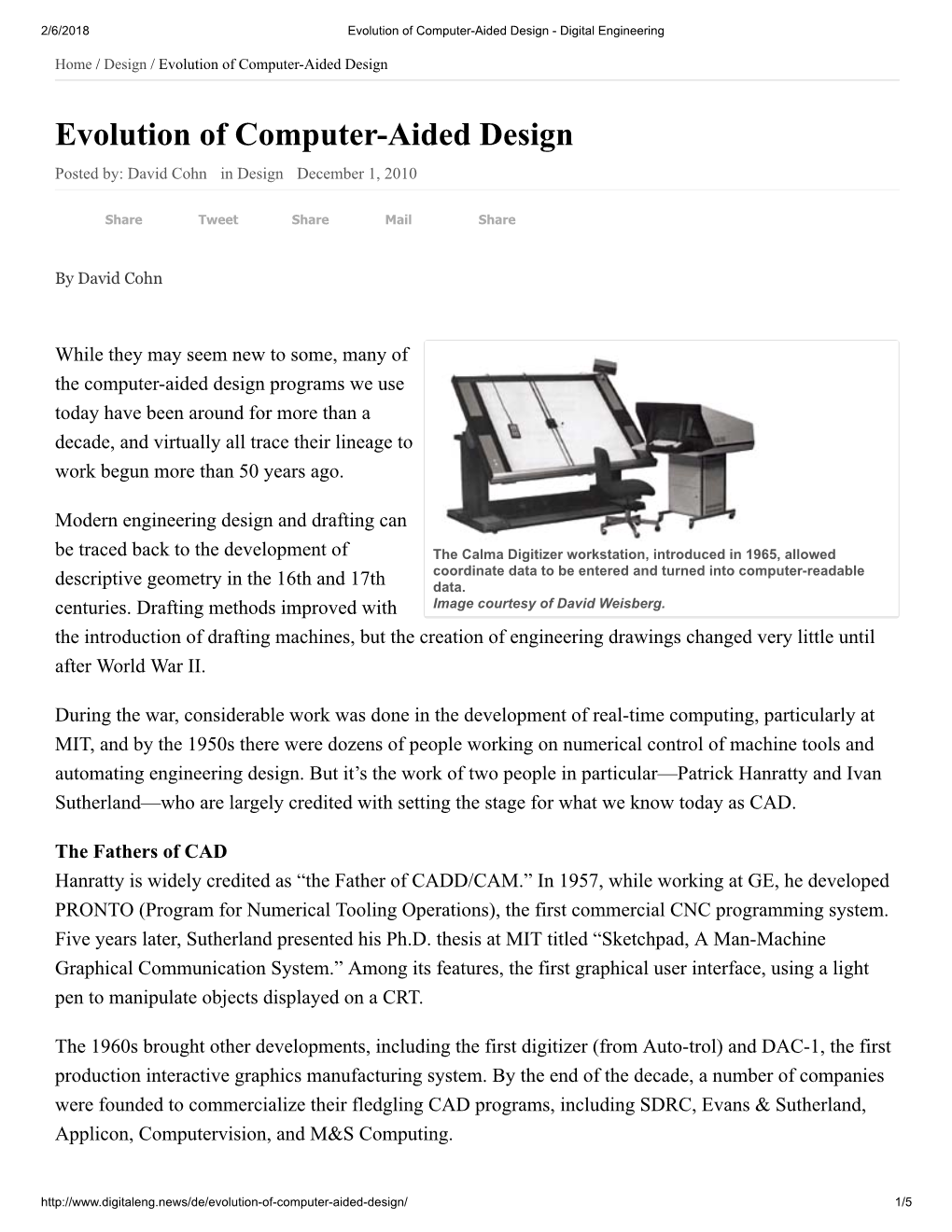 Evolution of Computer-Aided Design - Digital Engineering