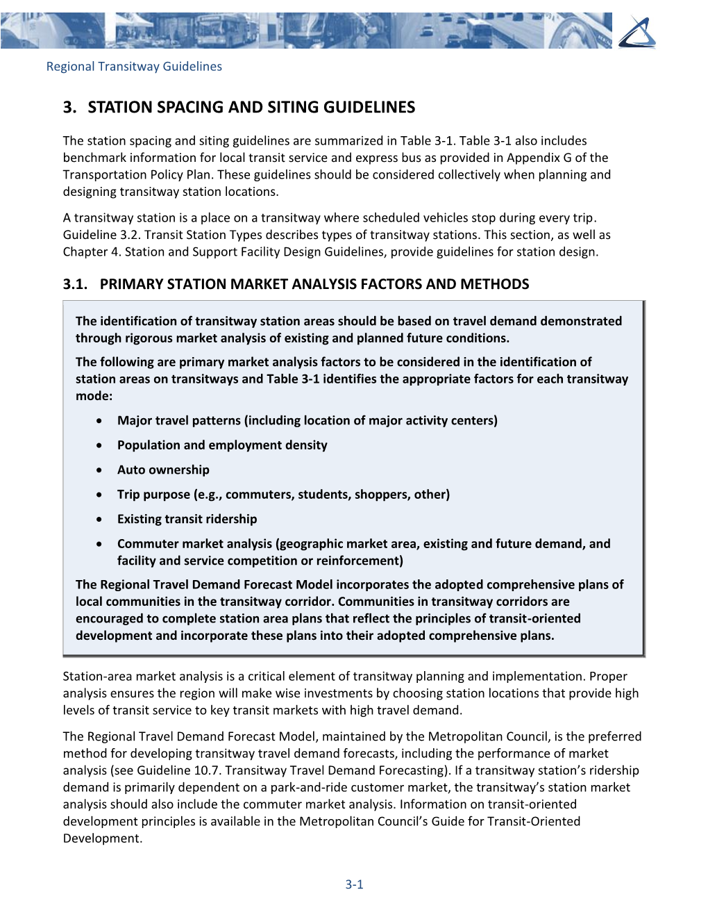 Regional Transitway Guidelines