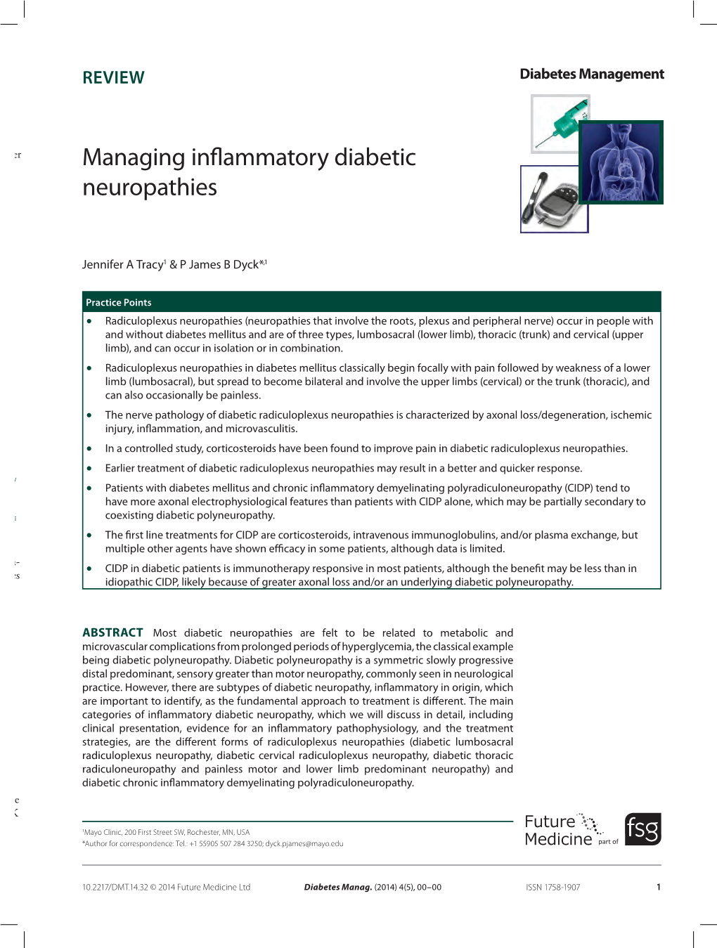 Managing Inflammatory Diabetic Neuropathies