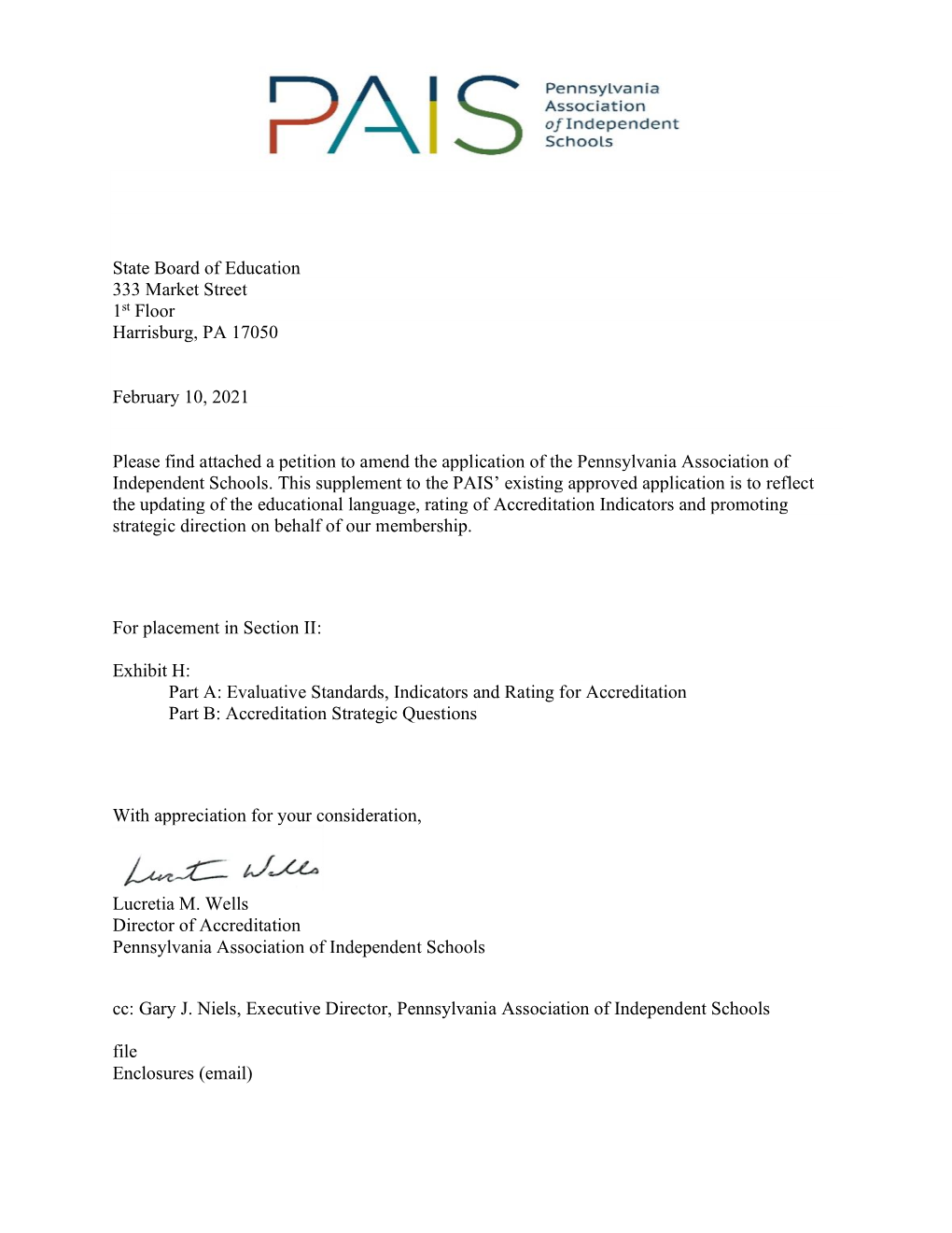 Petition of the Pennsylvania Association of Independent Schools