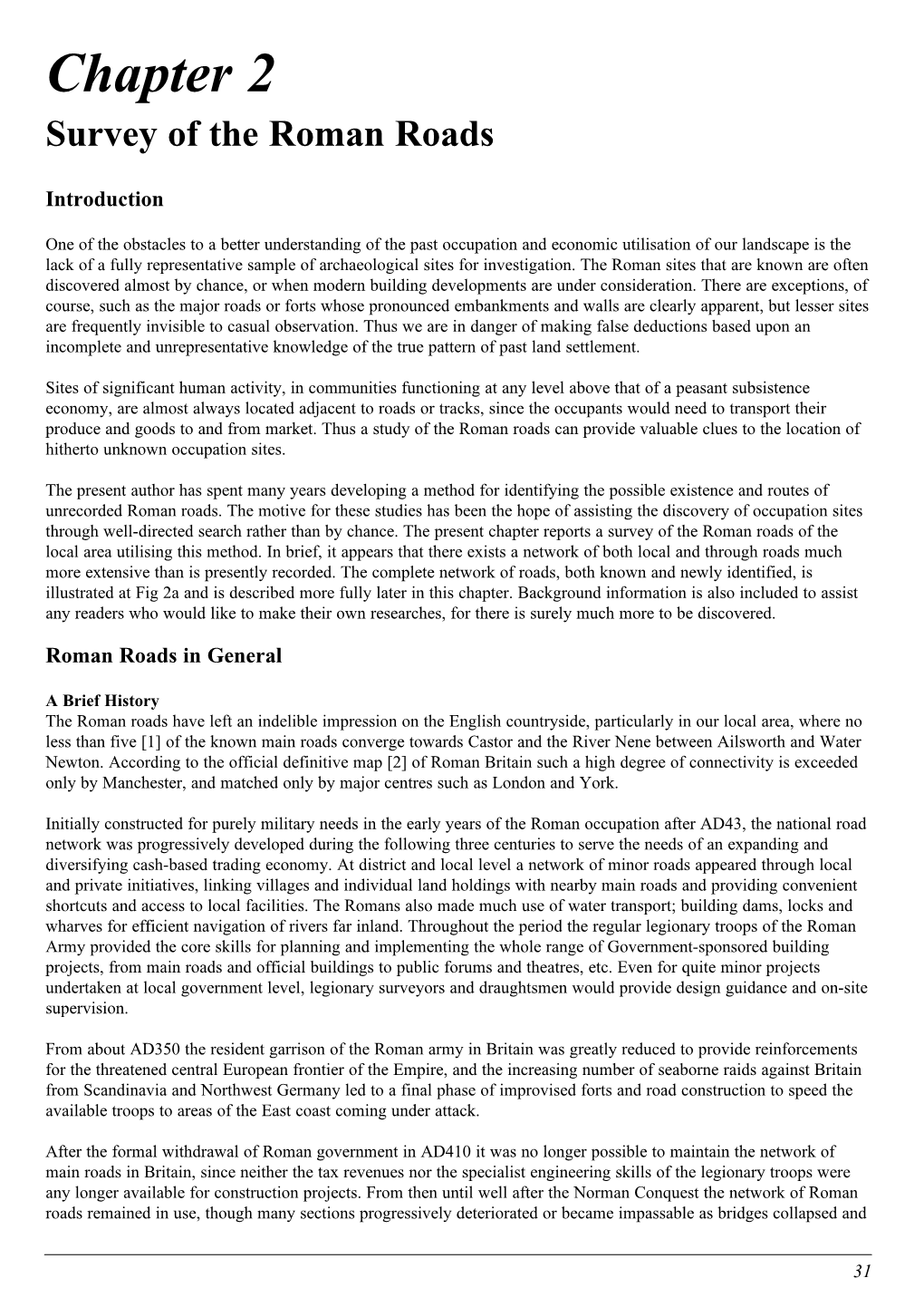 Chapter 2 Survey of the Roman Roads