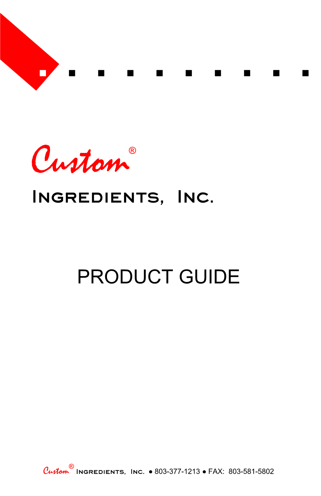 Ingredients, Inc