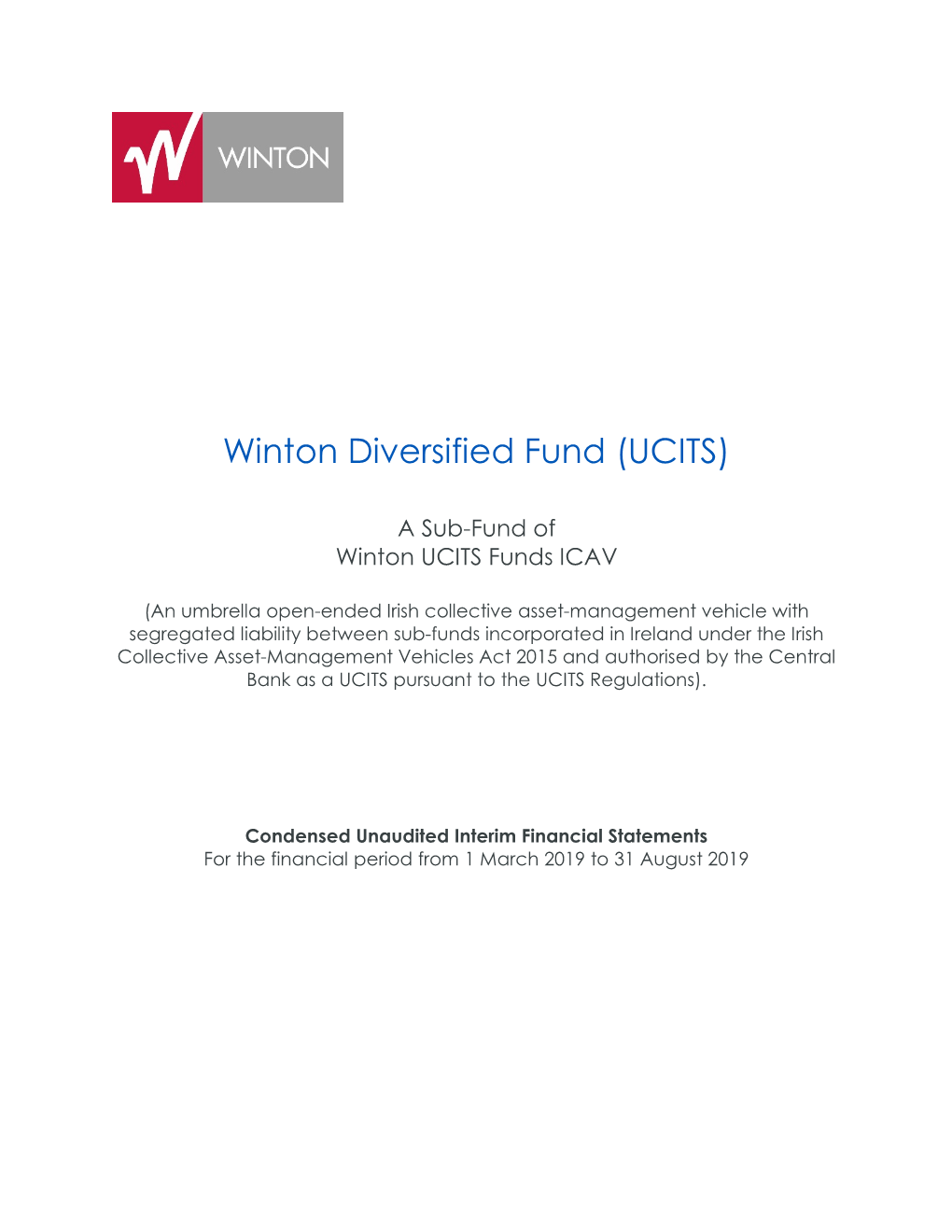 Winton Diversified Fund (UCITS)
