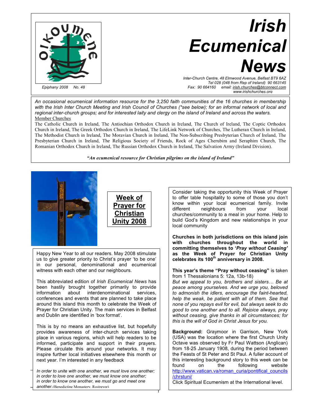 Irish Ecumenical News No 48 Epiphany08