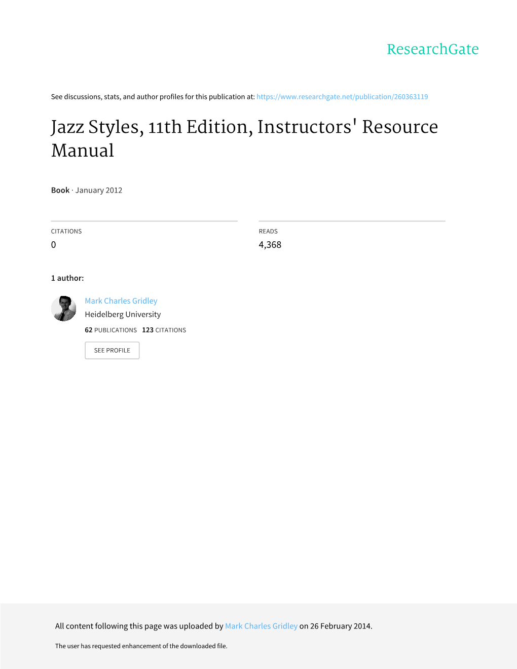 Instructor's Resource Manual