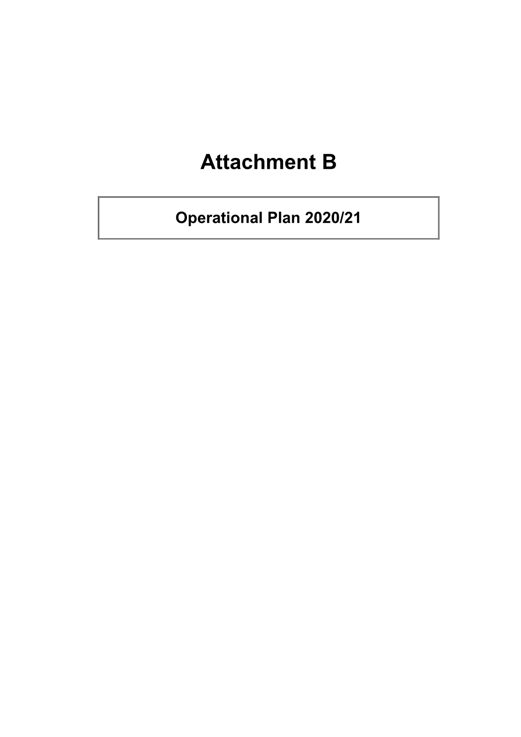 Attachment B