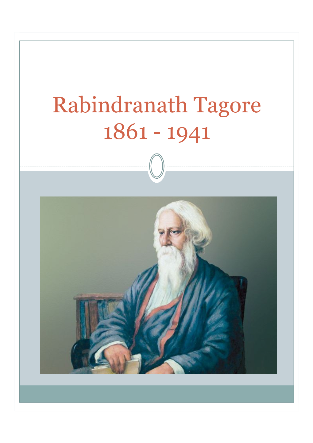 Rabindranath Tagore 1861