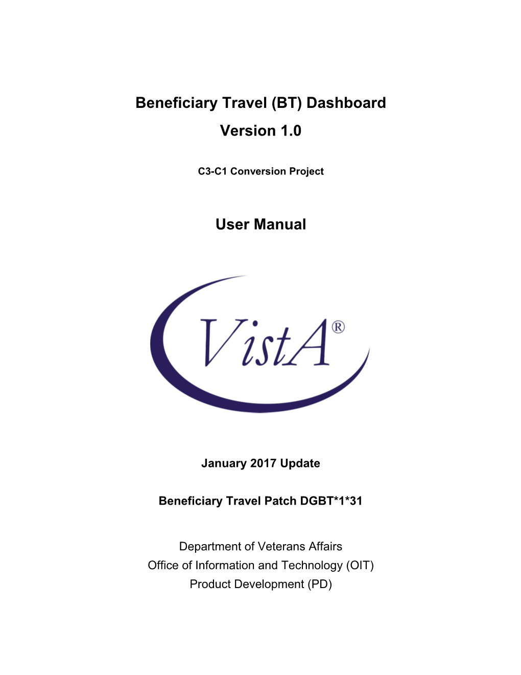 Beneficiary Travel Dashboard User Manual