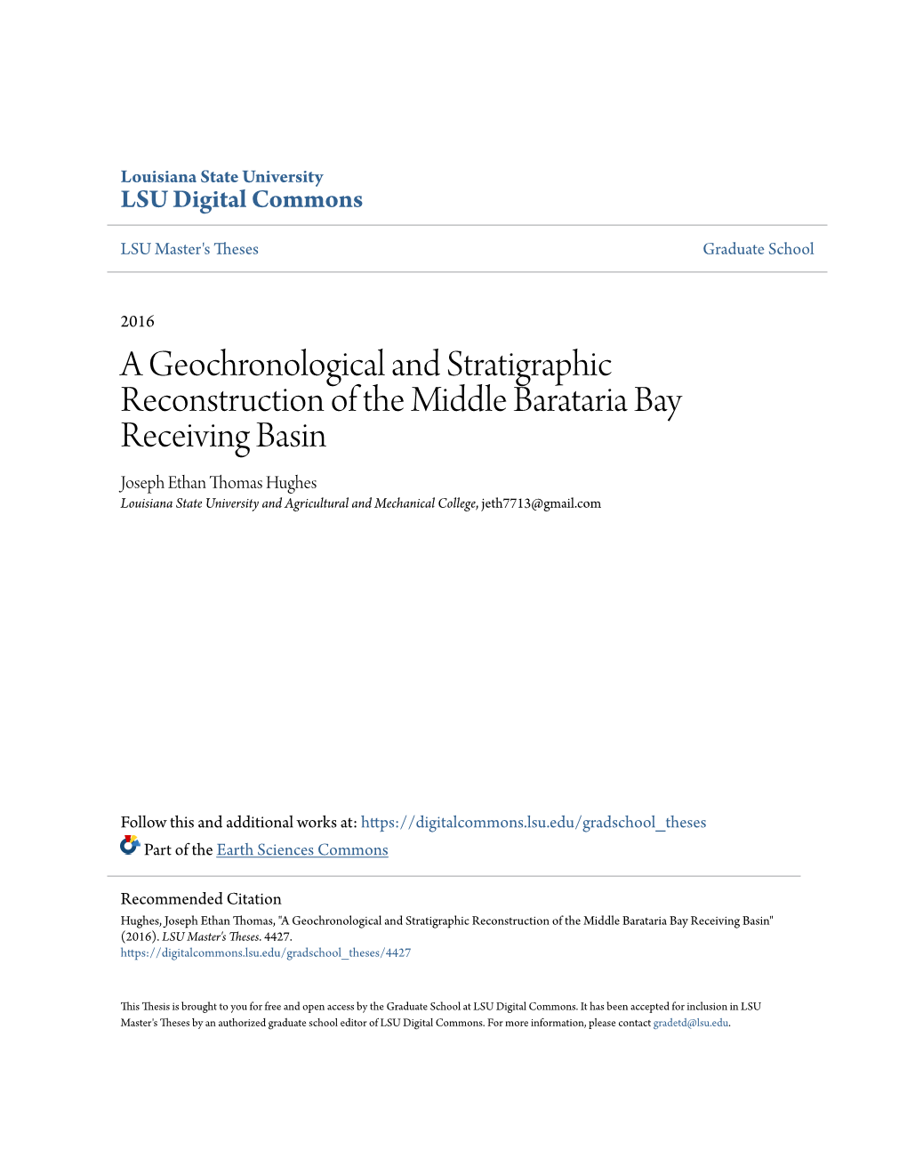 A Geochronological and Stratigraphic Reconstruction of the Middle
