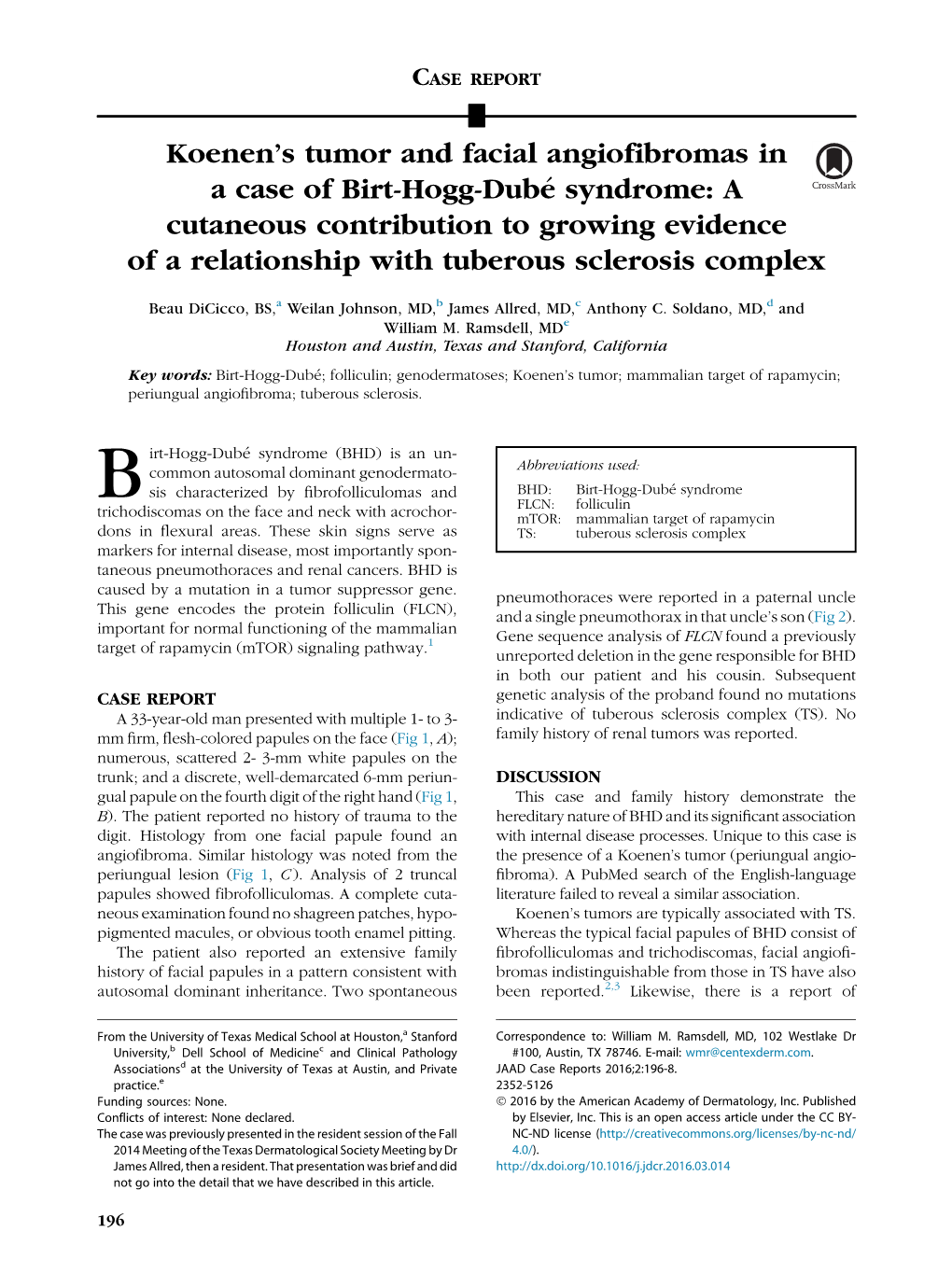 Koenen's Tumor and Facial Angiofibromas in a Case of Birt-Hogg-Dube Syndrome: a Cutaneous Contribution to Growing Evidence O