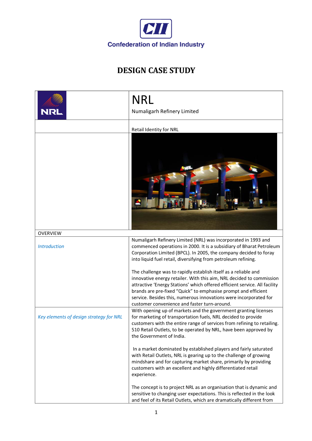 Incubis Numaligarh Refinery Limited Case Study