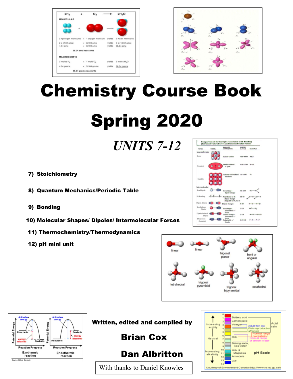 Chemistry Course Book Spring 2020 UNITS 7-12