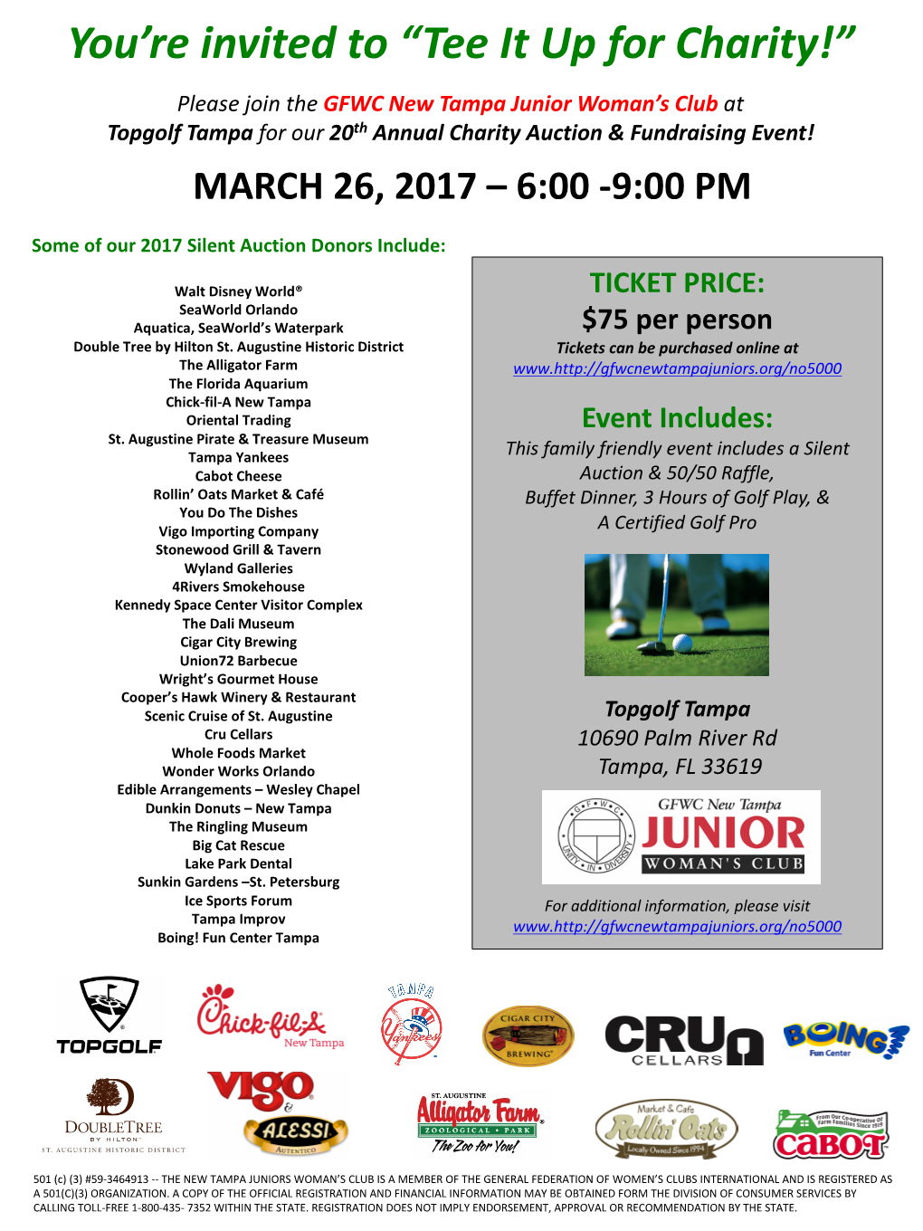 Tee It up for Charity!