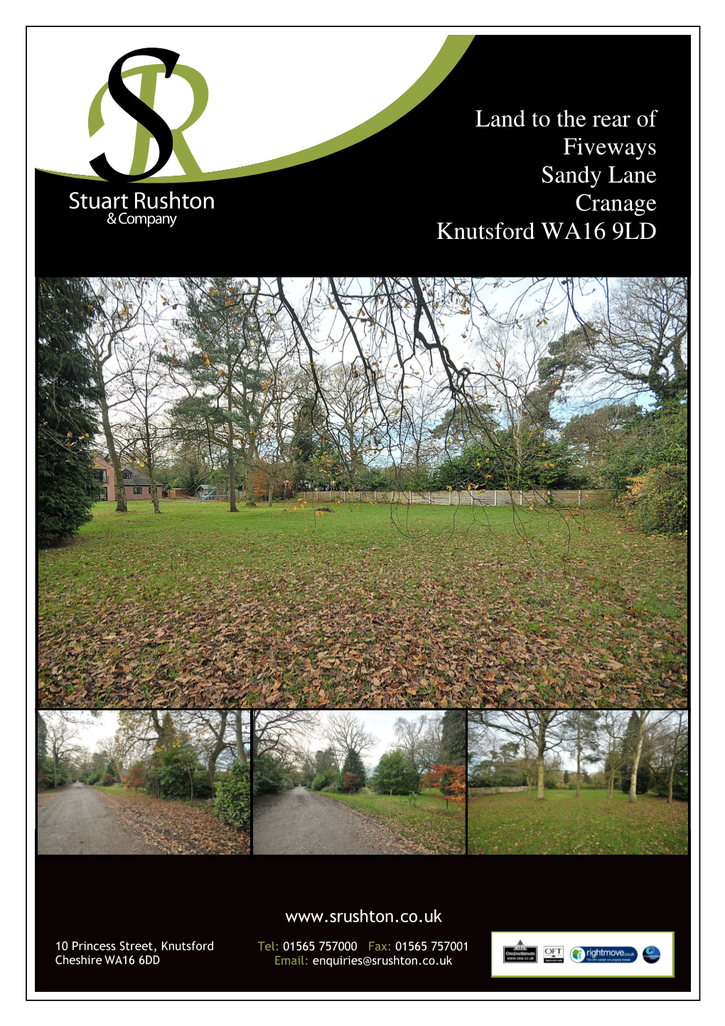 Land to the Rear of Fiveways Sandy Lane Cranage Knutsford WA16 9LD