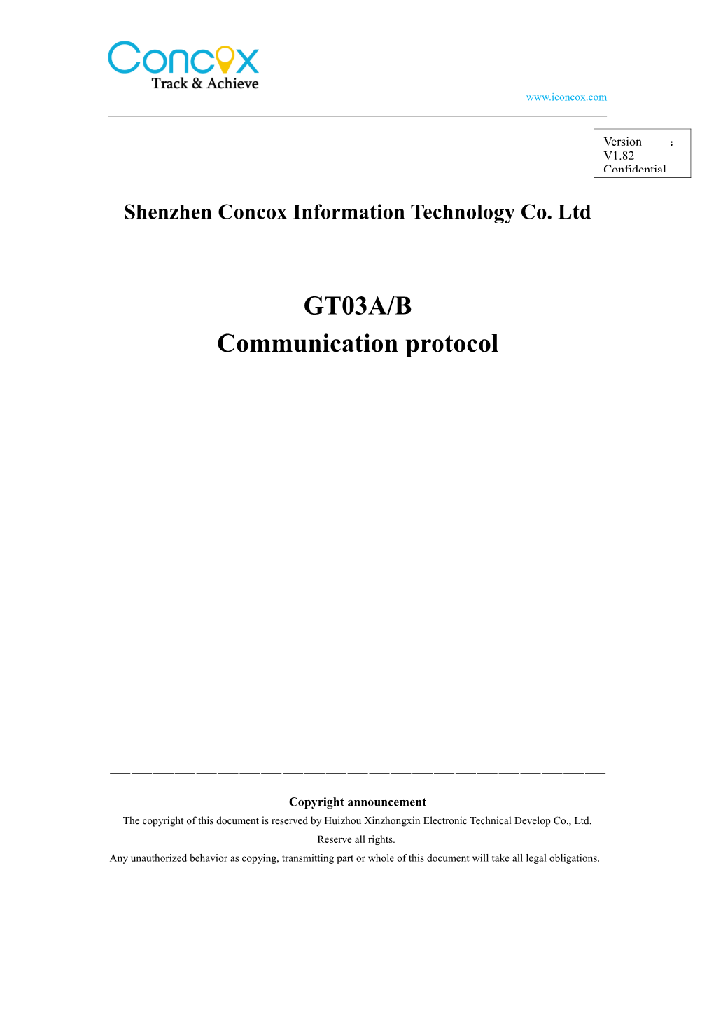 Shenzhen Concox Information Technology Co. Ltd