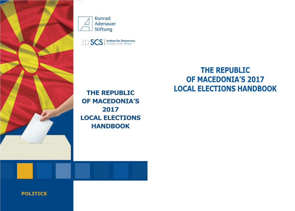 The Republic of Macedonia's 2017 Local Elections Handbook