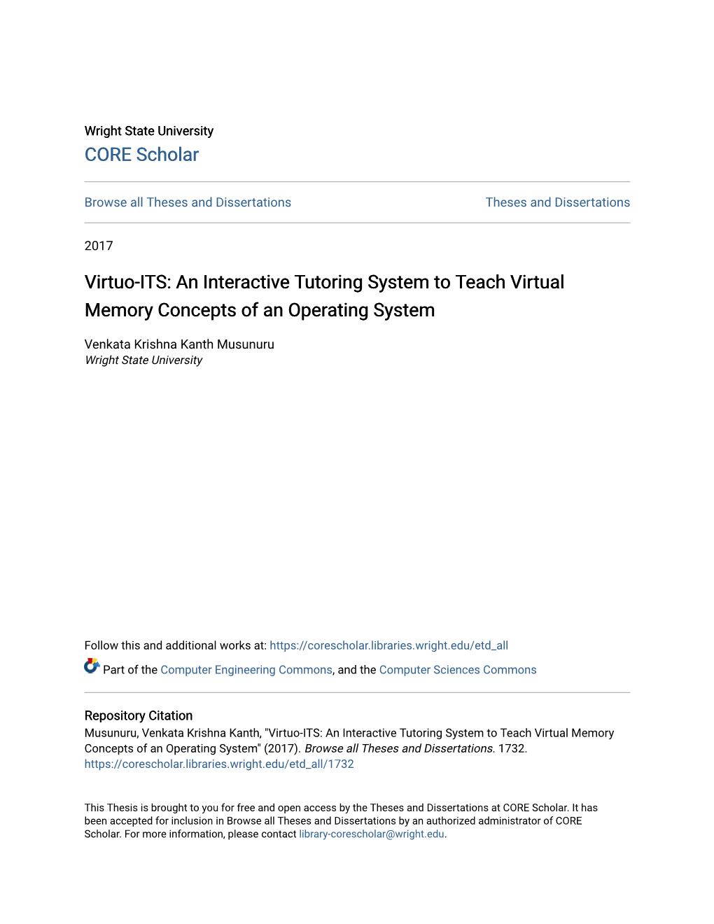 Virtuo-ITS: an Interactive Tutoring System to Teach Virtual Memory Concepts of an Operating System