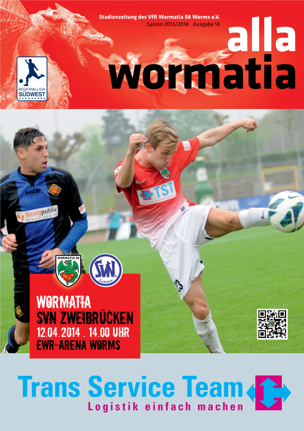 Wormatia Svn Zweibrücken 12.04.2014