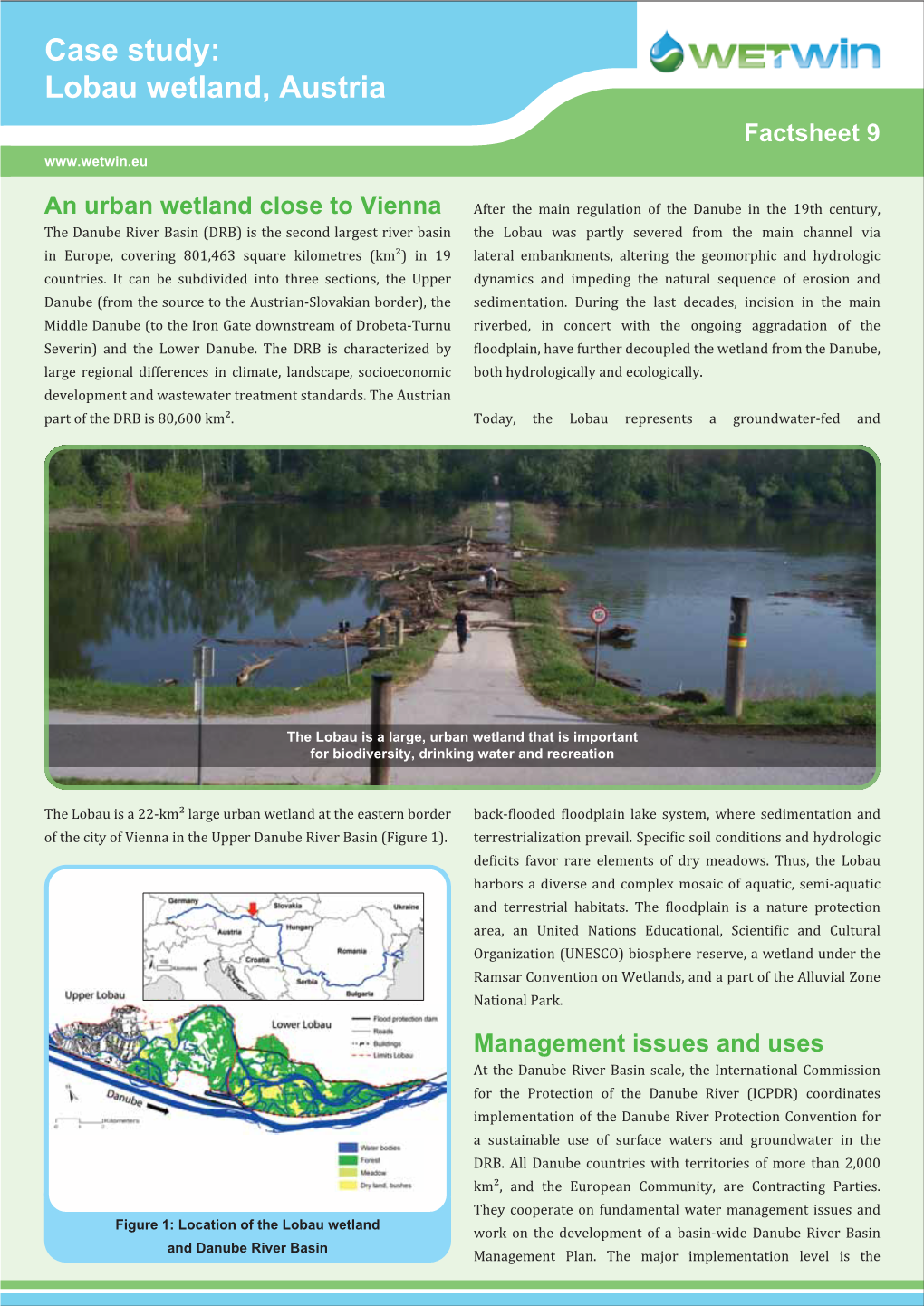 Case Study: Lobau Wetland, Austria Factsheet 9