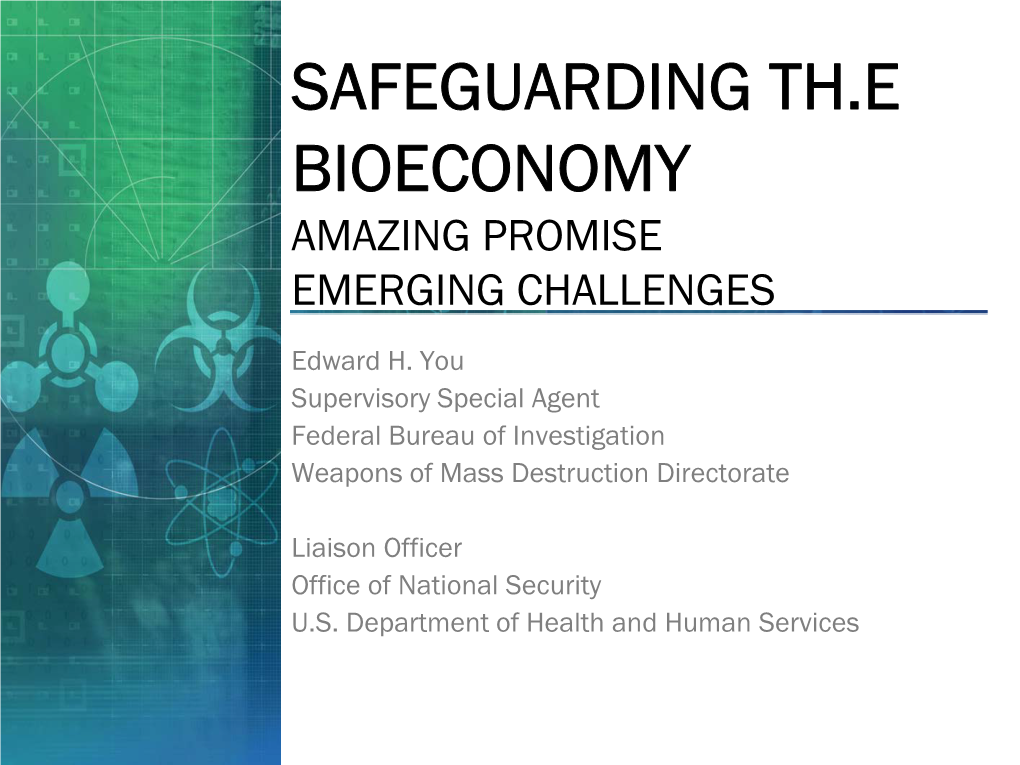 Presentation-Safeguarding the Bioeconomy