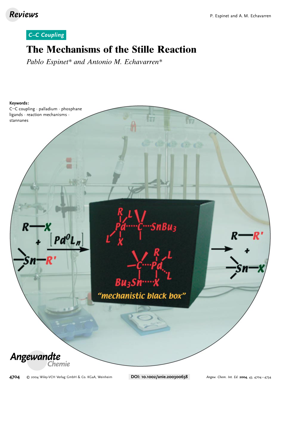 The Mechanisms of the Stille Reaction Pablo Espinet* and Antonio M