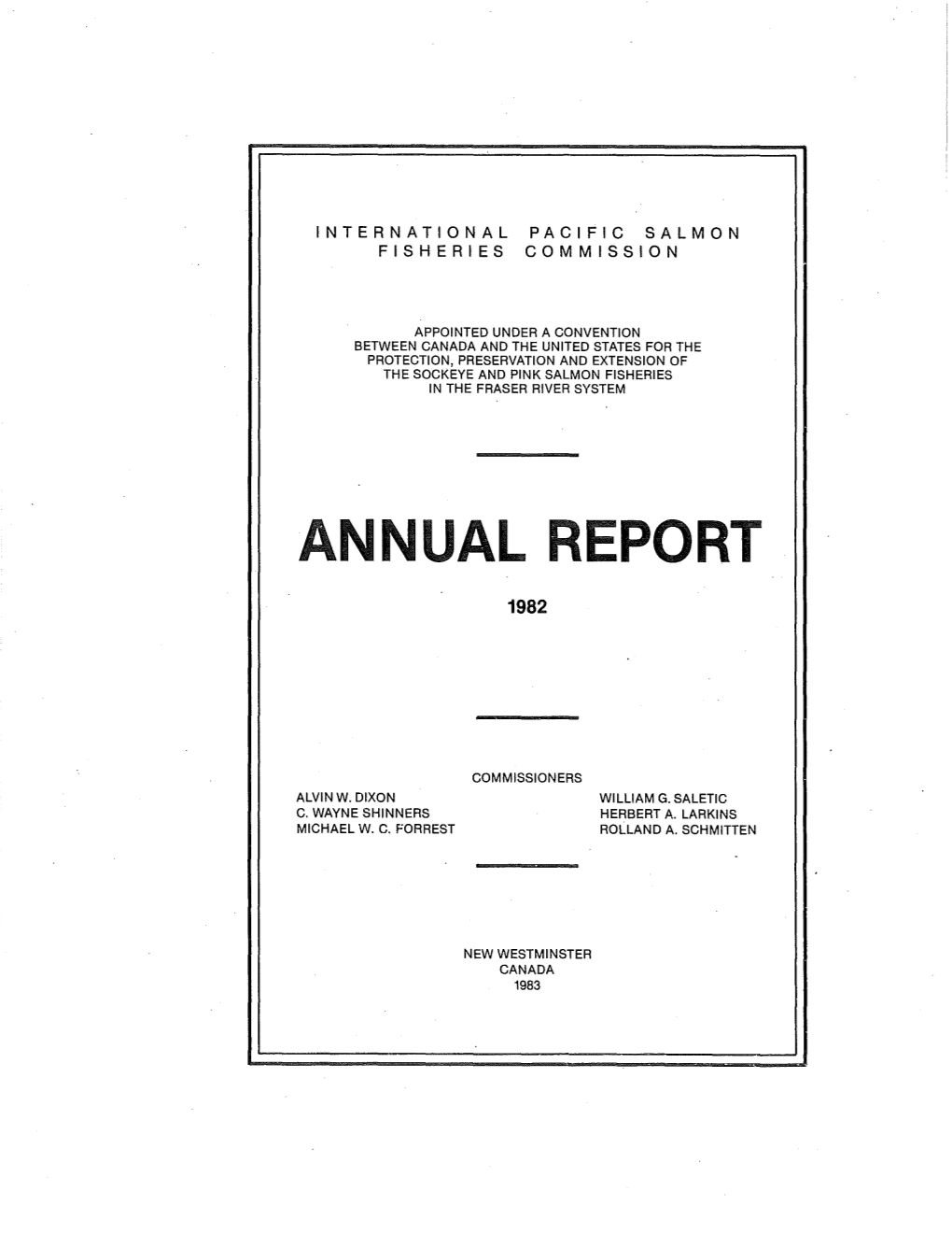 IPSFC Annual Report 1982