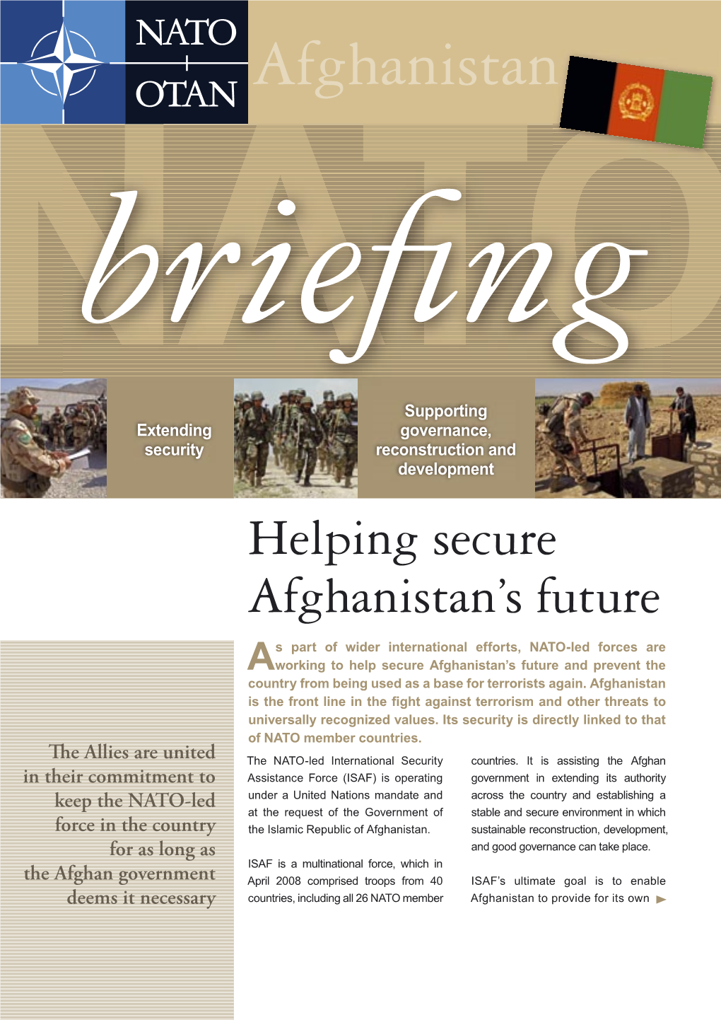 Afghanistan Brieﬁ Ng