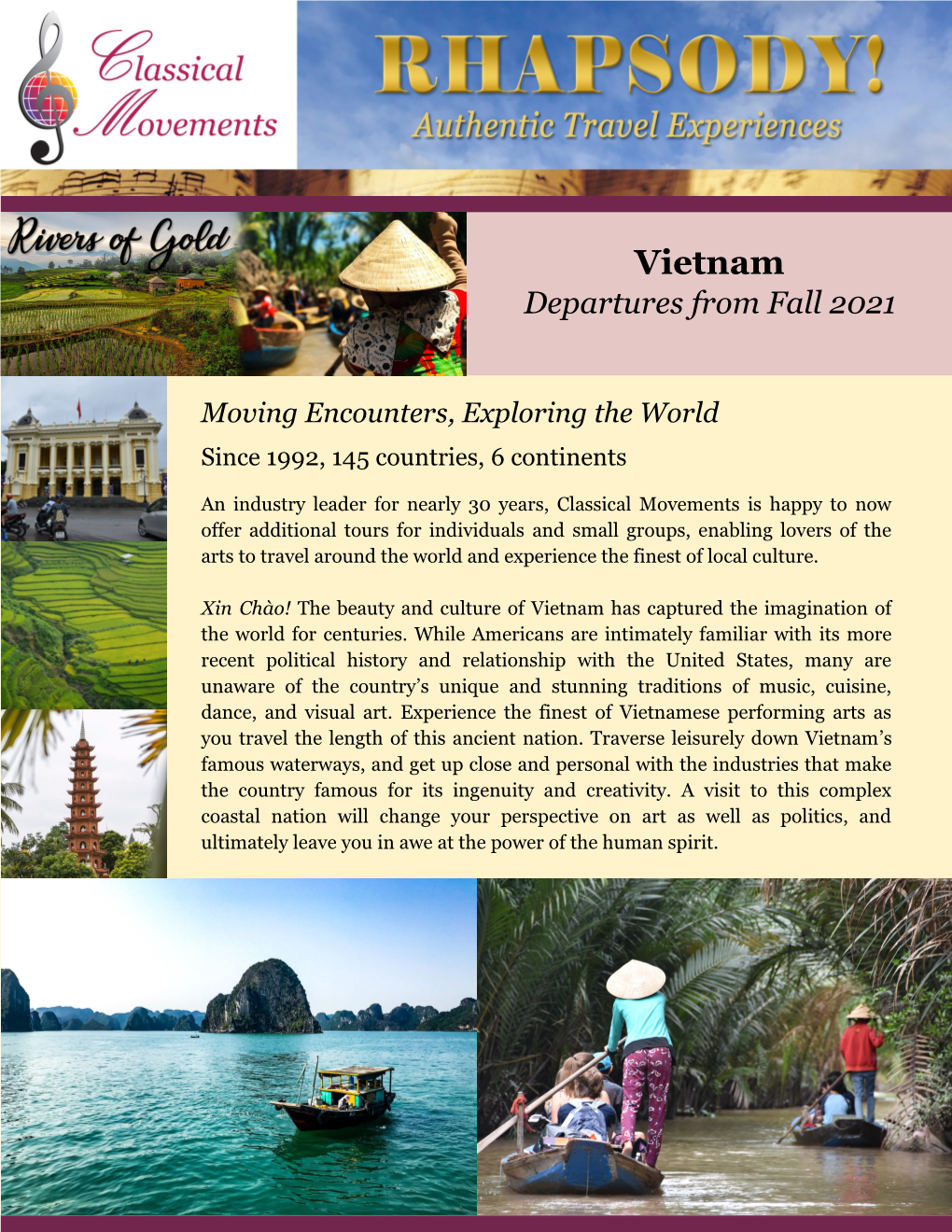 Vietnam Departures from Fall 2021