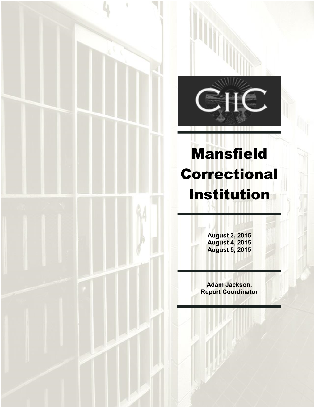 Mansfield Correctional Institution 2015 Inspection Report