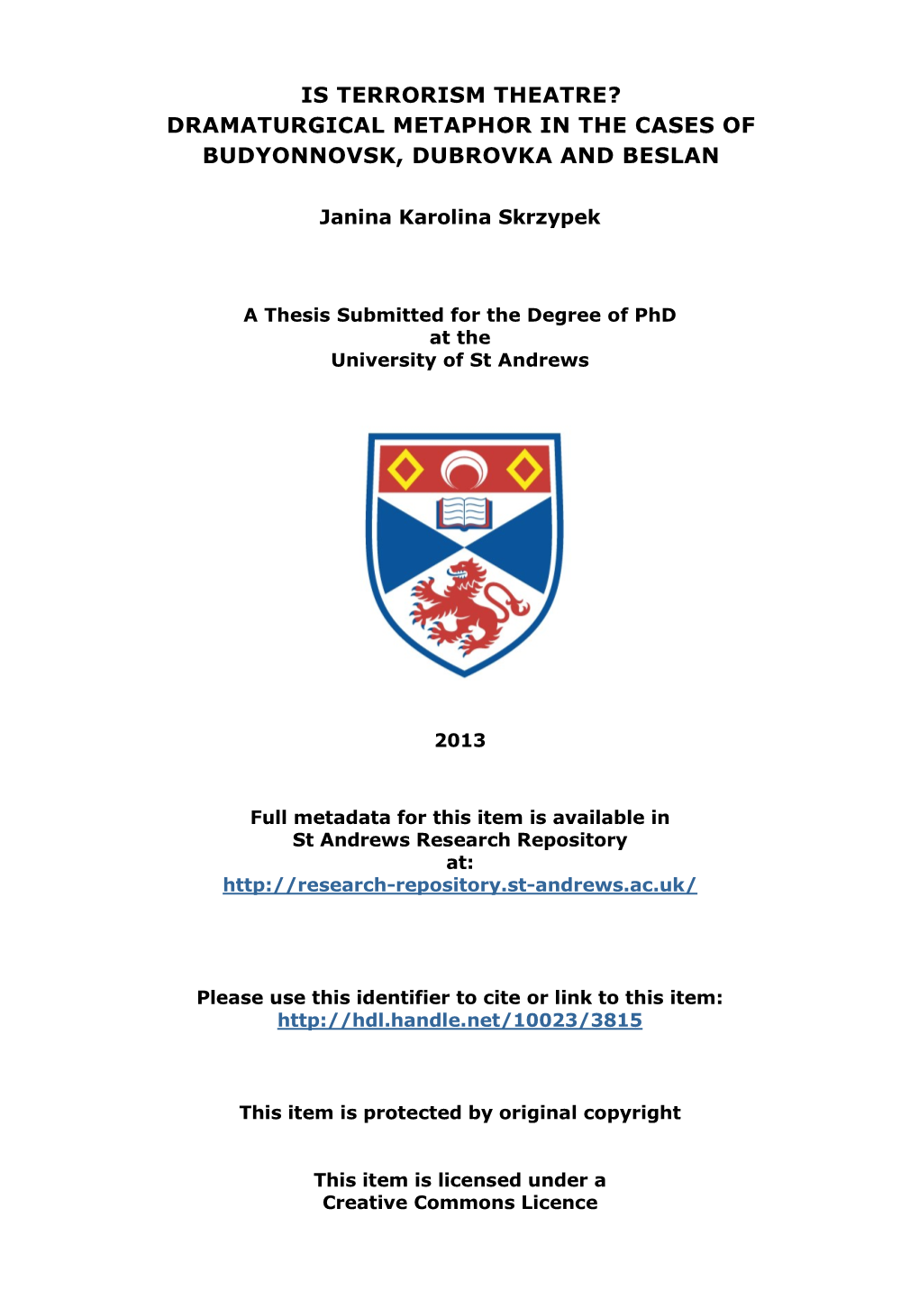 Janka Skrzypek Phd Thesis