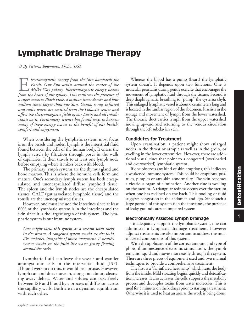 Lymphatic Drainage Therapy