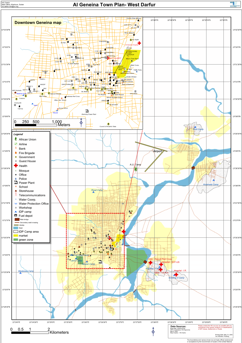 Al Geneina Town Plan- West Darfur