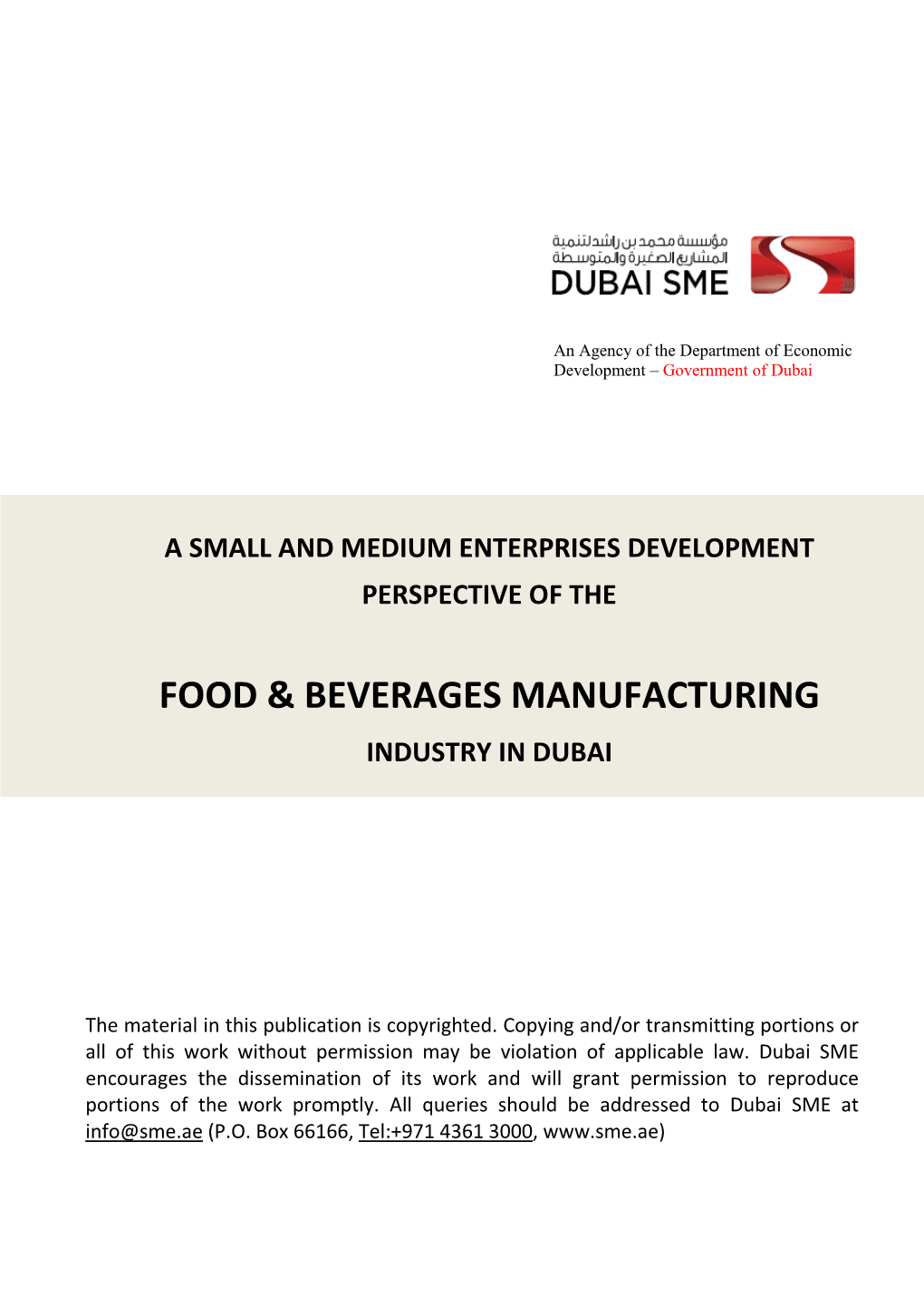 Food & Beverages Manufacturing